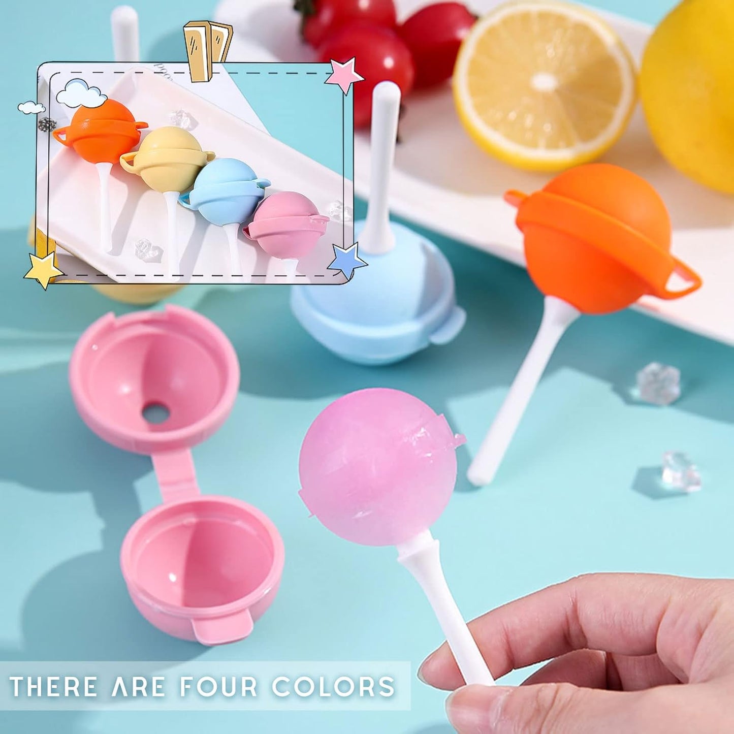 Silicone Lollipop Ice Cream Maker (5 PCS)