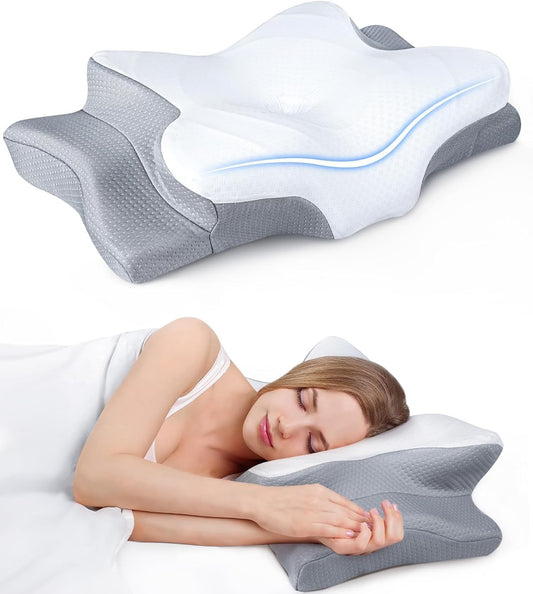 Tenaic Ultra Pain Relief Cooling Pillow for Neck Support