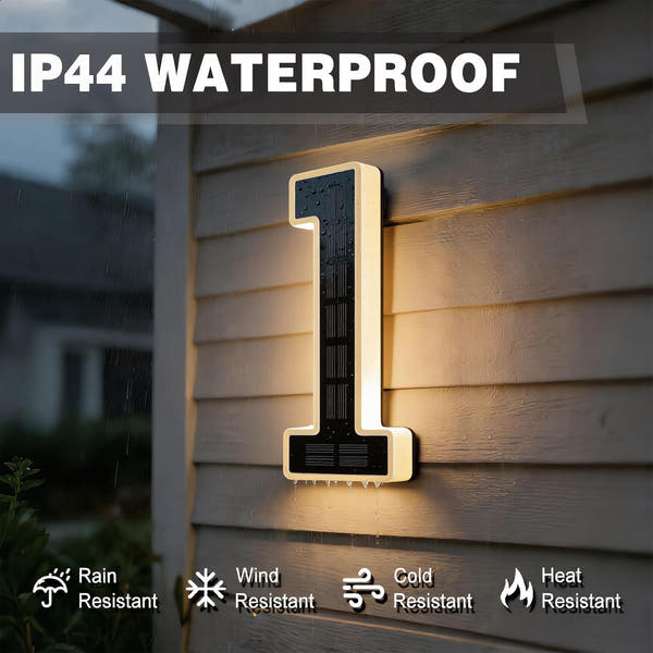 Solar Lighted House Numbers