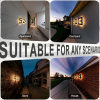 Solar Lighted House Numbers