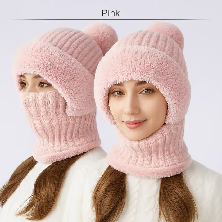 Winter Knitted Hat with Windproof Cold Protection