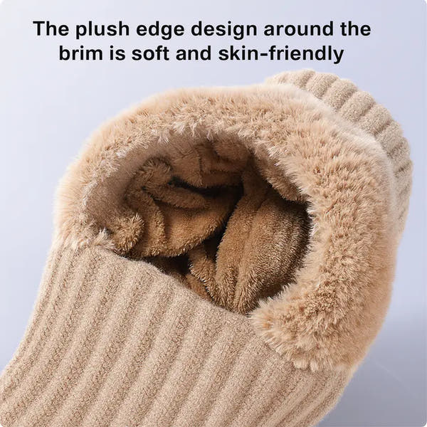 Winter Knitted Hat with Windproof Cold Protection