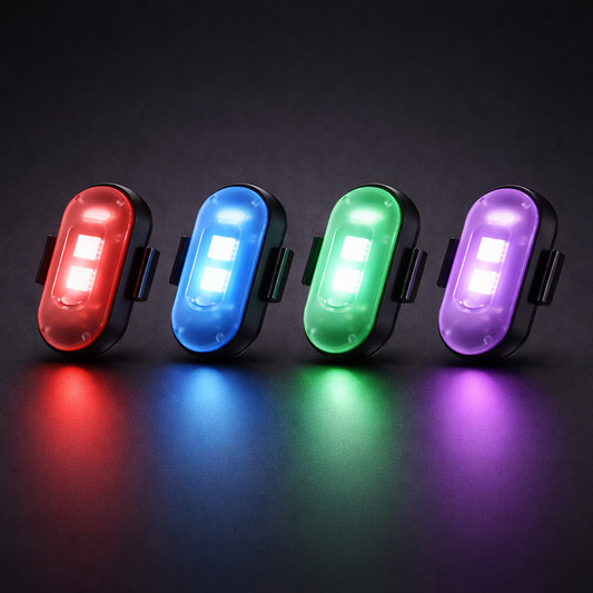 Wireless RGB Pod Lights with USB Charger & Remote — 4 Pack